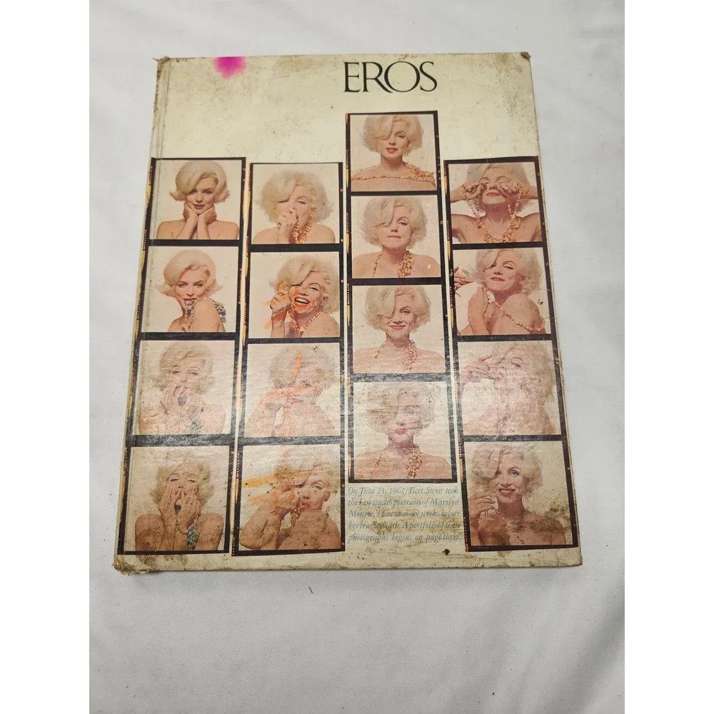 Vintage Eros Hardcover 1962 Vol 1 No 3 Marilyn Monroe Last Sitting Bert Stern